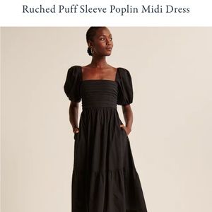 Black Abercrombie Midi Dress